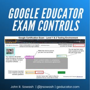Google Educator exam controls